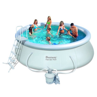 Надувной круглый бассейн Bestway 57242 (457х122 см) с песочным фильтром